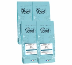 4x250g Café En Grain Indonésie Bali - Cafés Lugat