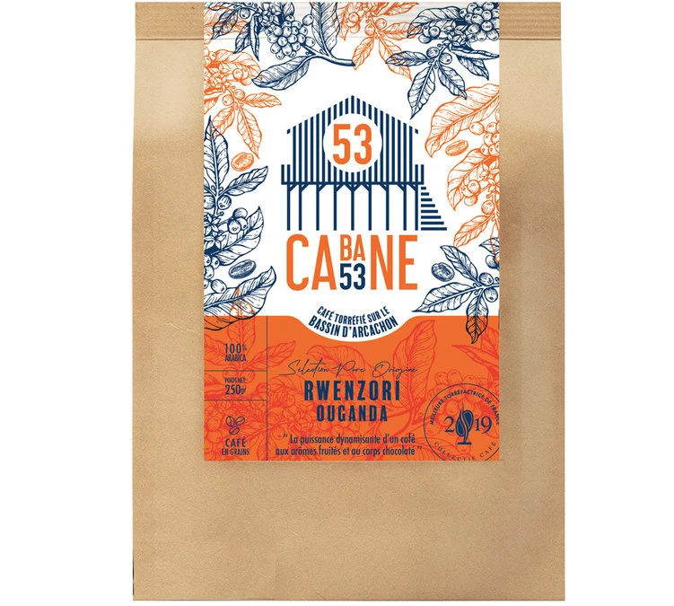 Café En Grains : Ouganda - Rwenzori - 250g - Cabane 53
