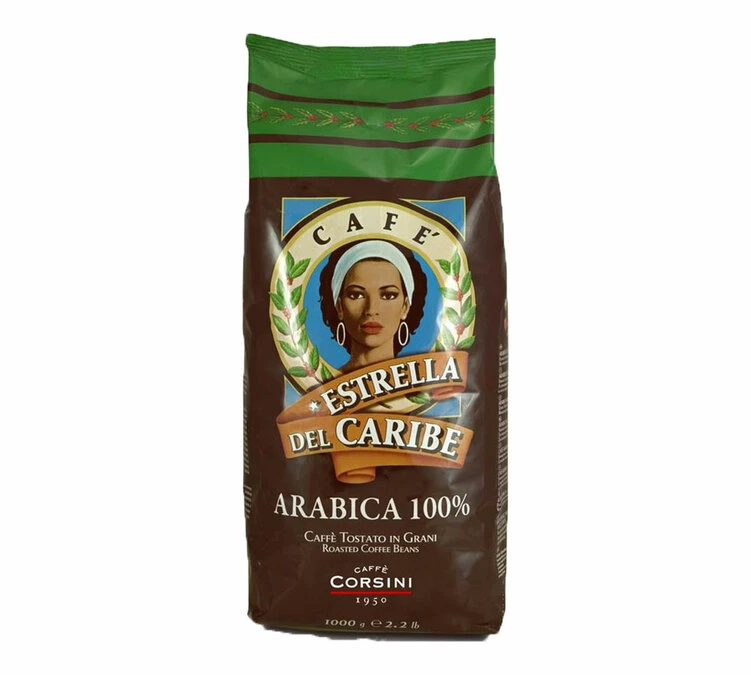 Café En Grains 100% Arabica Estrella Del Caribe St Domingue - 1kg - Caffè Corsini