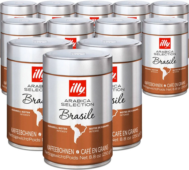 Café En Grains Illy Monoarabica Brasile - 12x250 G