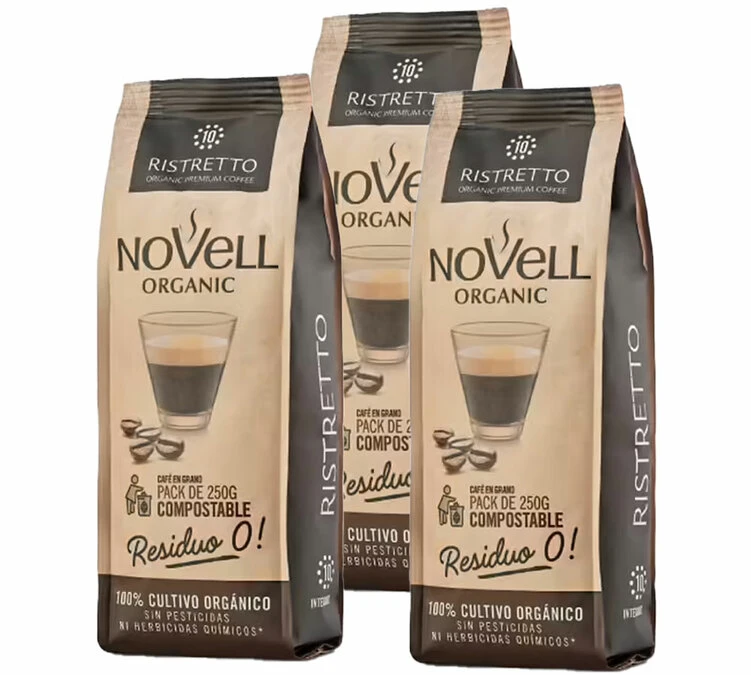3x250g Café En Grain Bio Ristretto - Novell