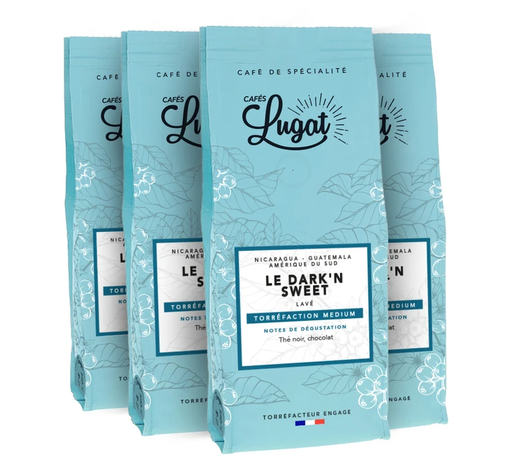 1 Kg Café En Grain Le Dark'n Sweet - Cafés Lugat