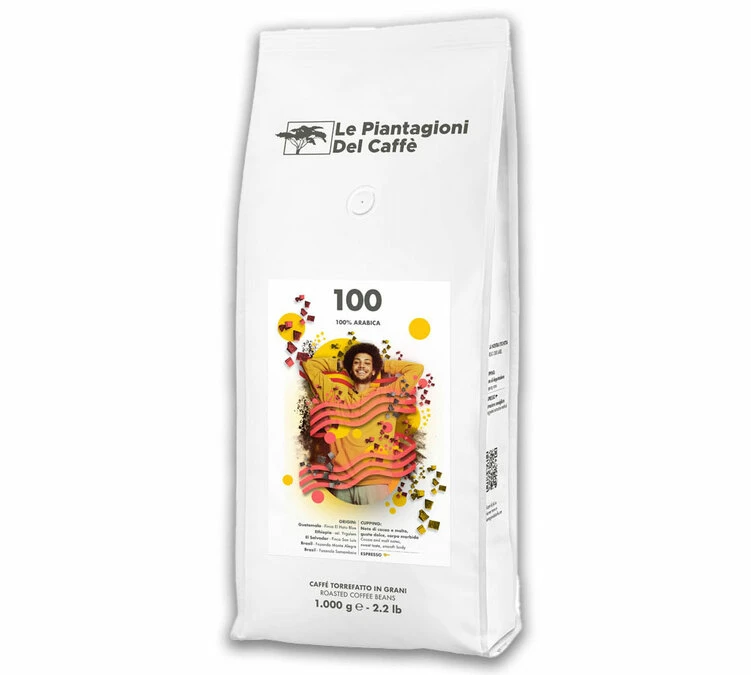 1 Kg - Café En Grain 100 - Le Piantagioni Del Caffe