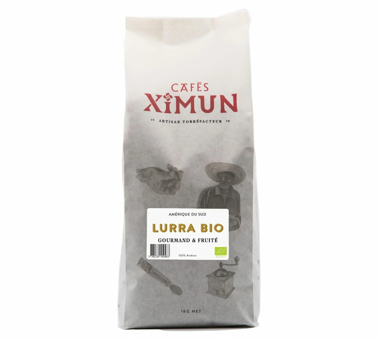Café En Grains Cafés Ximun - Lurra Bio Pur Arabica - 1kg
