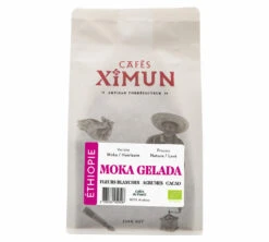 250g Café En Grain Bio Moka Gelada Arabica - Cafés Ximun