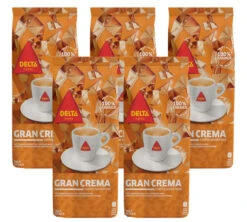 Lot Café En Grain Gran Crema Delta Cafés - 5x1Kg