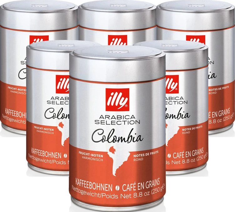 Café En Grains MonoArabica Colombie - Illy - 6x250g