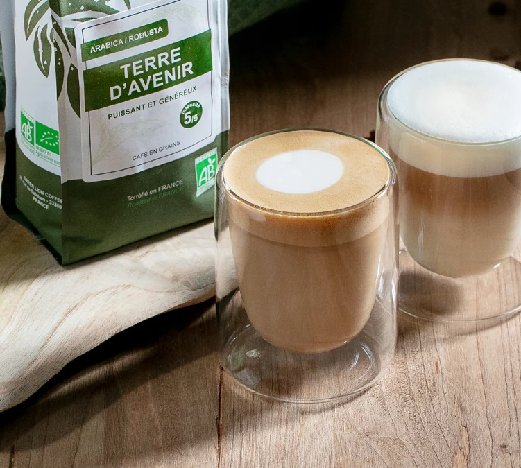 Pack 500 G Café En Grain Bio Terre D'avenir Et Mélange Sirga - GREEN LION COFFEE – Image 2